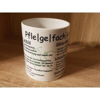 Tasse 330ml &quot;Pflegefachkraft&quot; Stethoskop