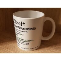Tasse 330ml &quot;Pflegefachkraft&quot; Stethoskop