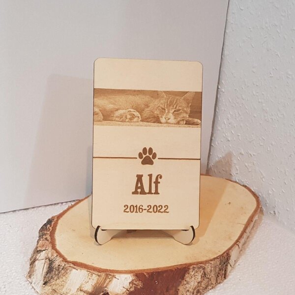 Foto Holzkarte personalisiert
