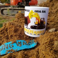 Kinderbecher Kunststoff Baggerfahrer